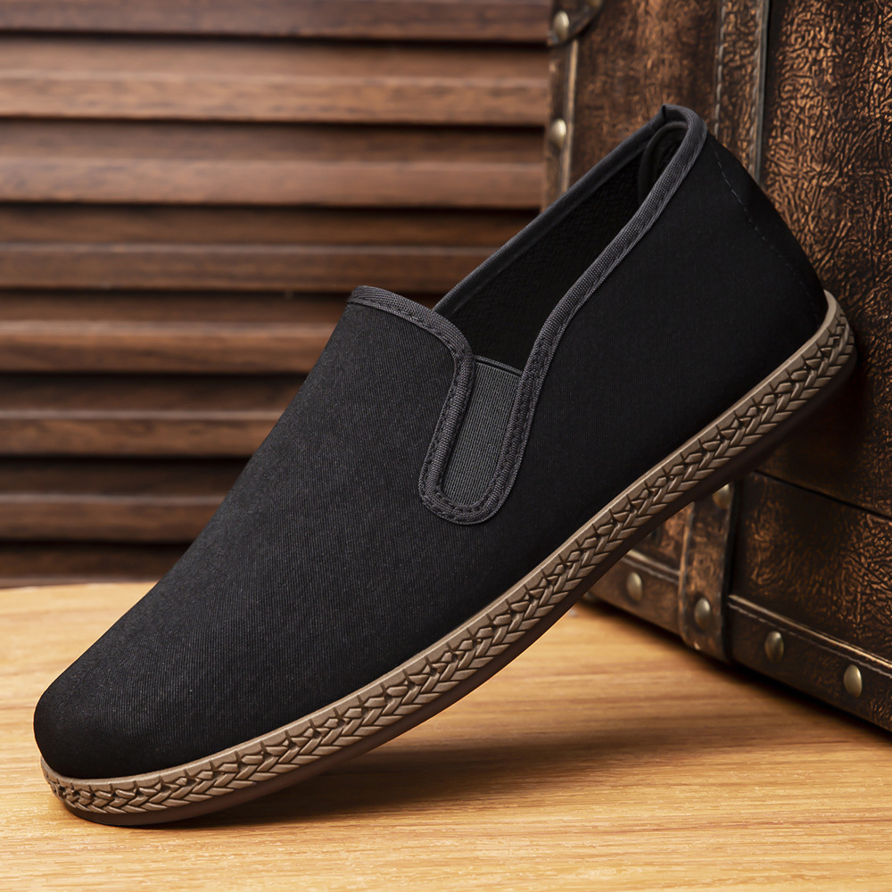 New Cloth Shoes Magnetic Resonance Middle-Aged and Elderly Mugwort Insoles Men's Cloth Shoes Breathable Casual Soft Sole One-Legged Health Shoes for Men