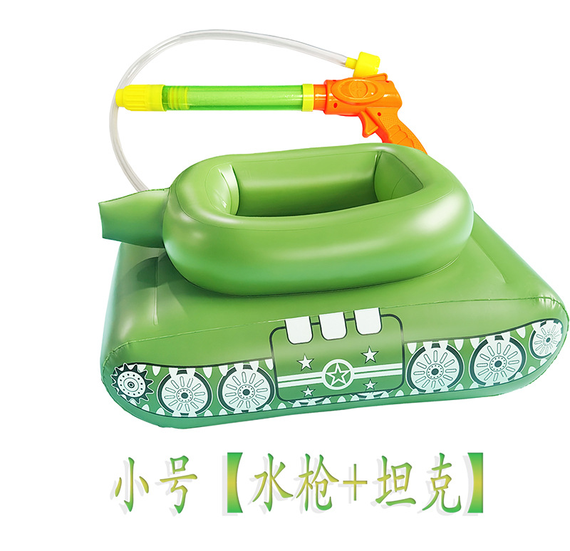 [en stock] en stock infláble rociador de agua contra el tanque de batalla piscina al aire libre para padres e hijos artículos de entretenimiento junto al mar piscina de verano