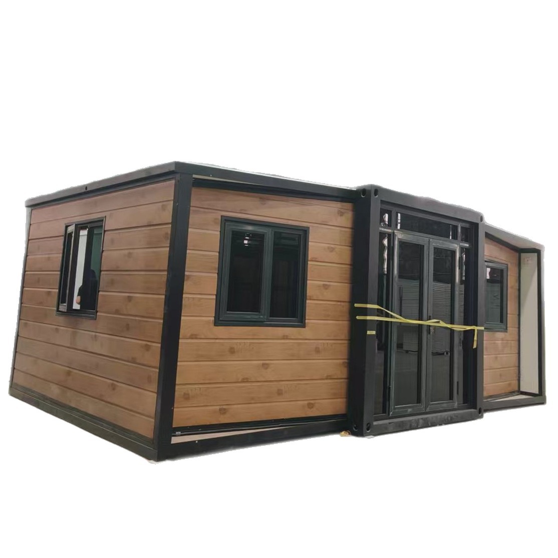 Fábrica al por mayor doble ala expansión plegable temporalmente oficina sitio de construcción puede alojamiento móvil sala integrada rápida