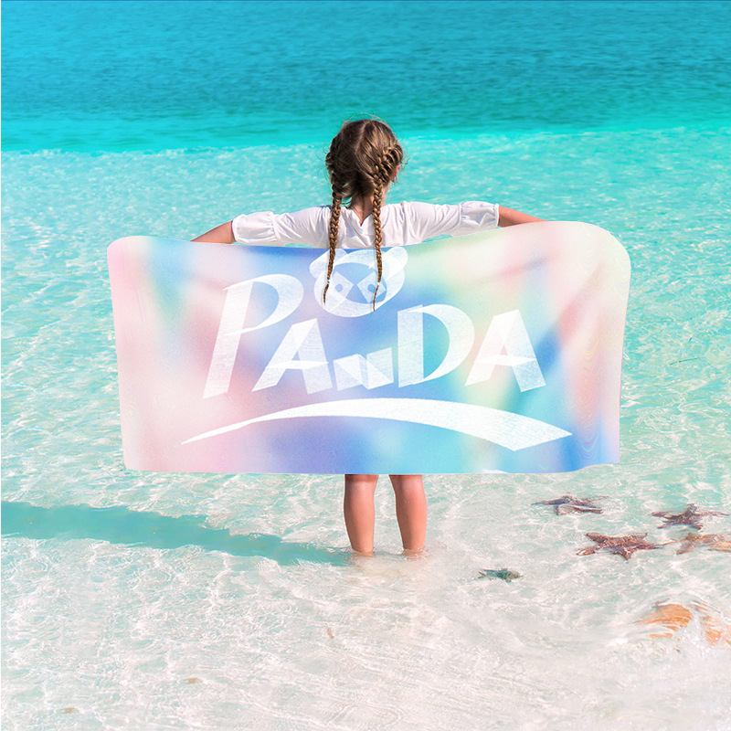 cartoon children's beach quick dry bath towel for swimming