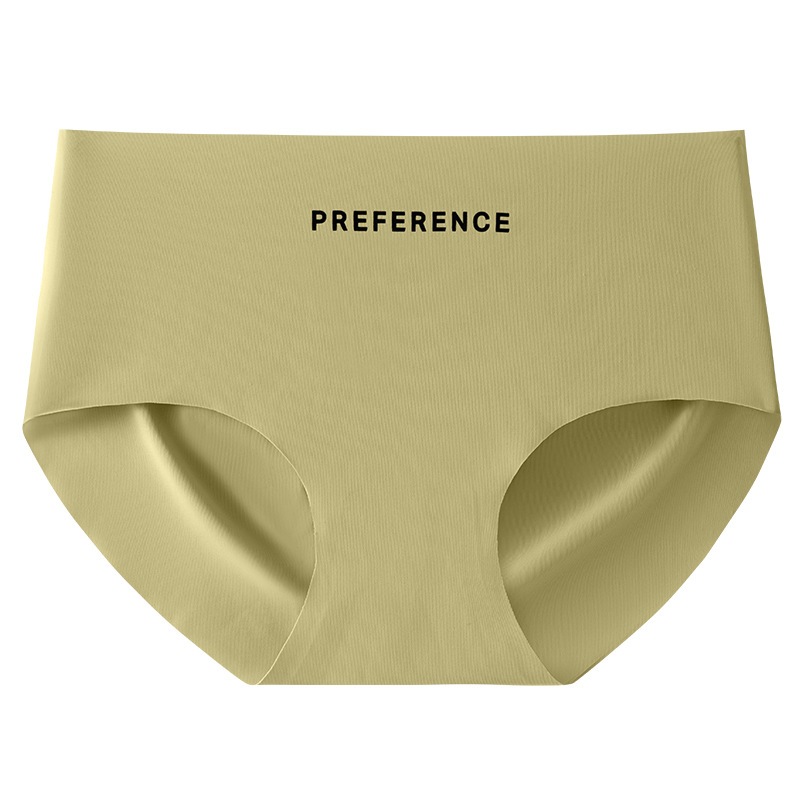 Ropa interior deportiva simple de entrepierna antibacteriana de algodón de seda de hielo sin costuras para niñas