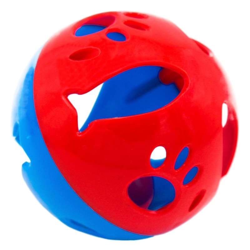Bola de juguete para mascotas 10,5 CM gato juguete de plástico Bola de campana perro esférico suministros de juguete