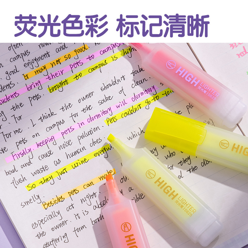 Estudiantes con puntos clave para tomar notas con bolígrafo de color multicolor de gran capacidad para proteger los ojos