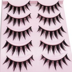 Giant Demon Dense F539 False Eyelashes Black Rigid Lashes Can Hold Double Eyelids Big Eyes Comic Eyes Lazy Person Camera-Friendly Eyelashes