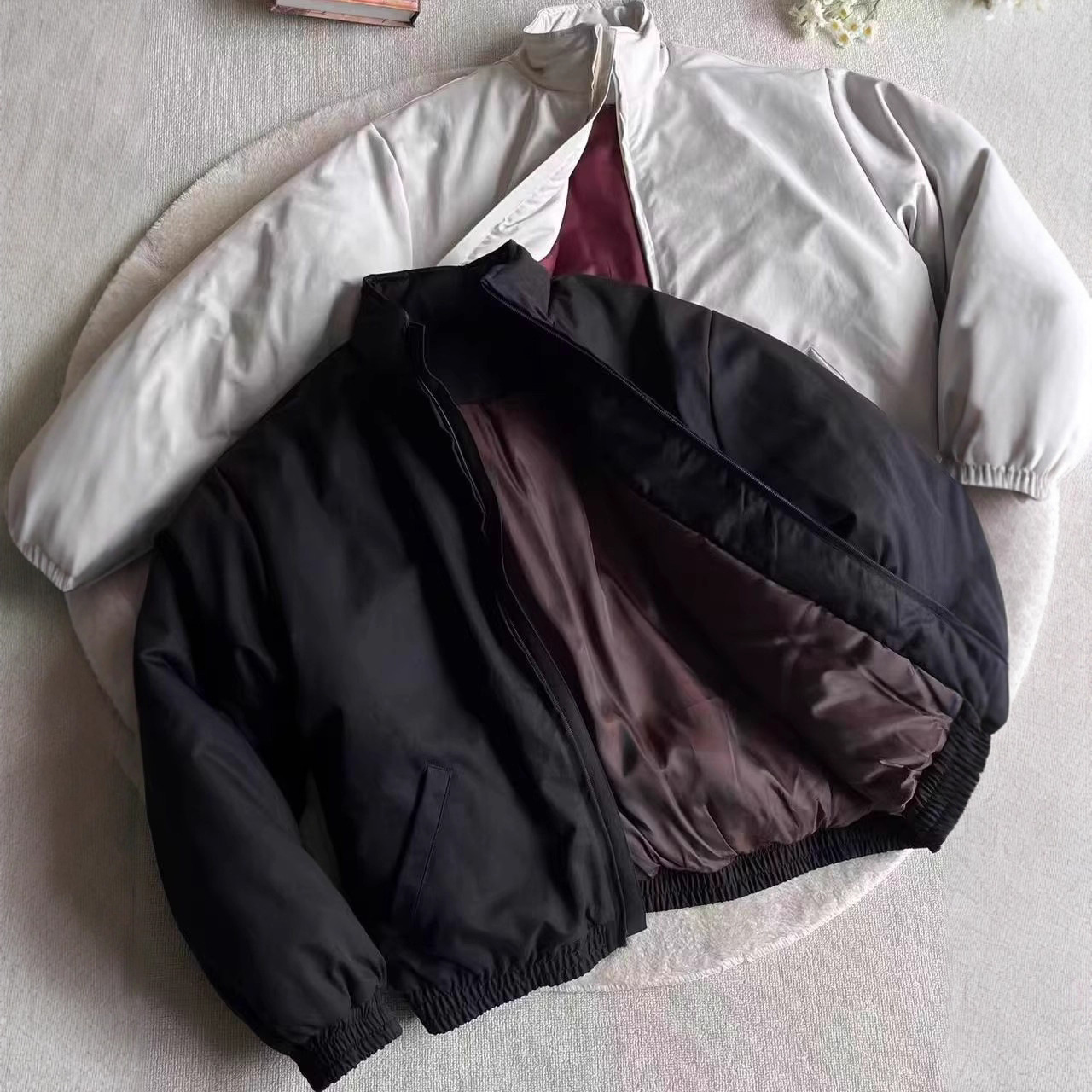 【极简棉服】立领短款棉服冬季保暖外套简约老钱风男女夹克棉衣潮