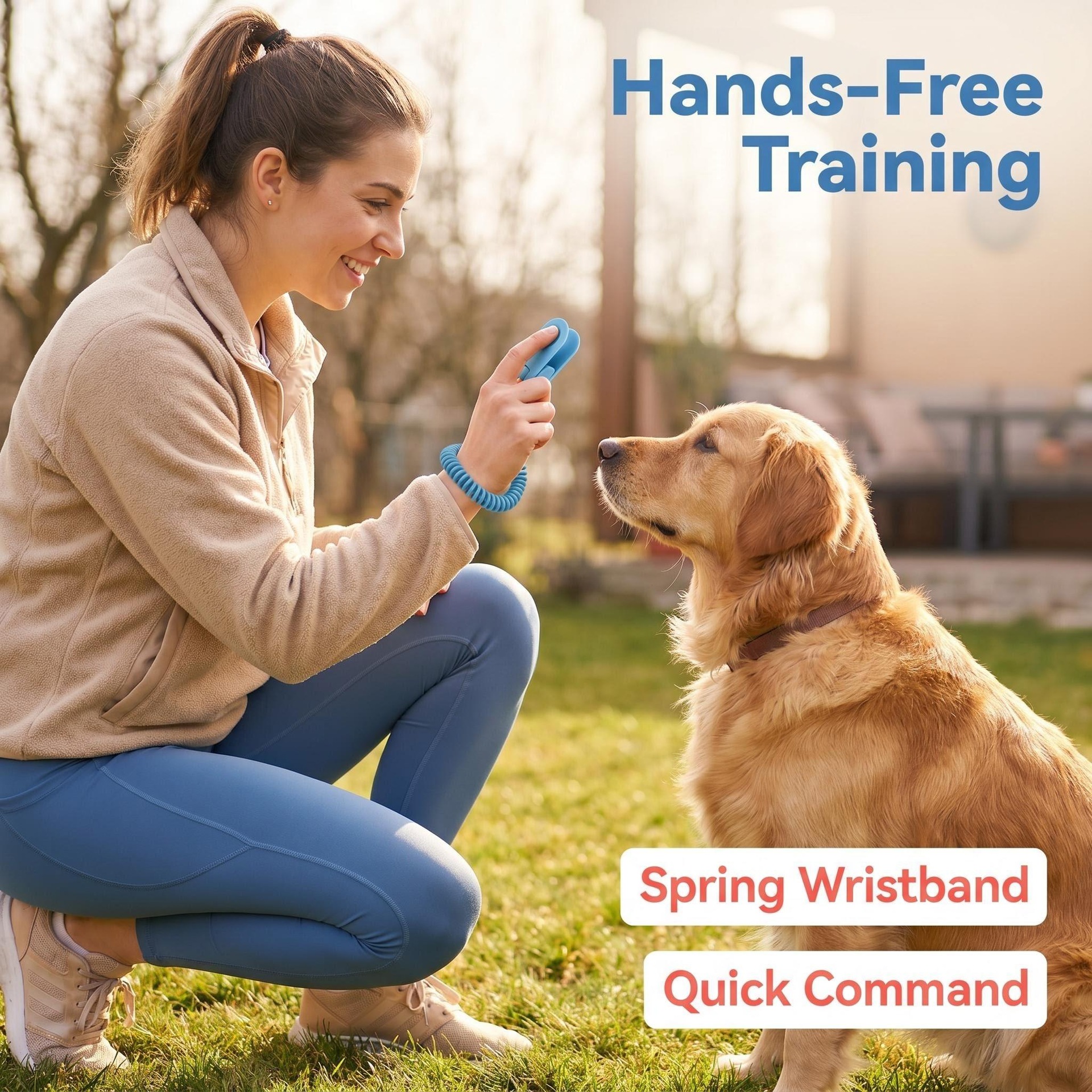 Cross-Border Pet Dog Training Clicker, Pet Training Device, Pet Supplies, Dog Training Device, Anti-Barking Device, Dog Supplies