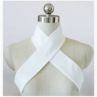 Fake Collar, Versatile Accessory for Hanfu, Unisex Ancient Costume Cross-Collar, Collar Protector for Drama