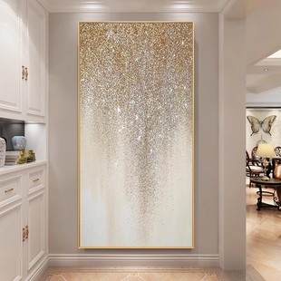 Hand-painted oil painting abstract rich starry hallway decorative painting modern light luxury corridor aisle background wall hanging painting