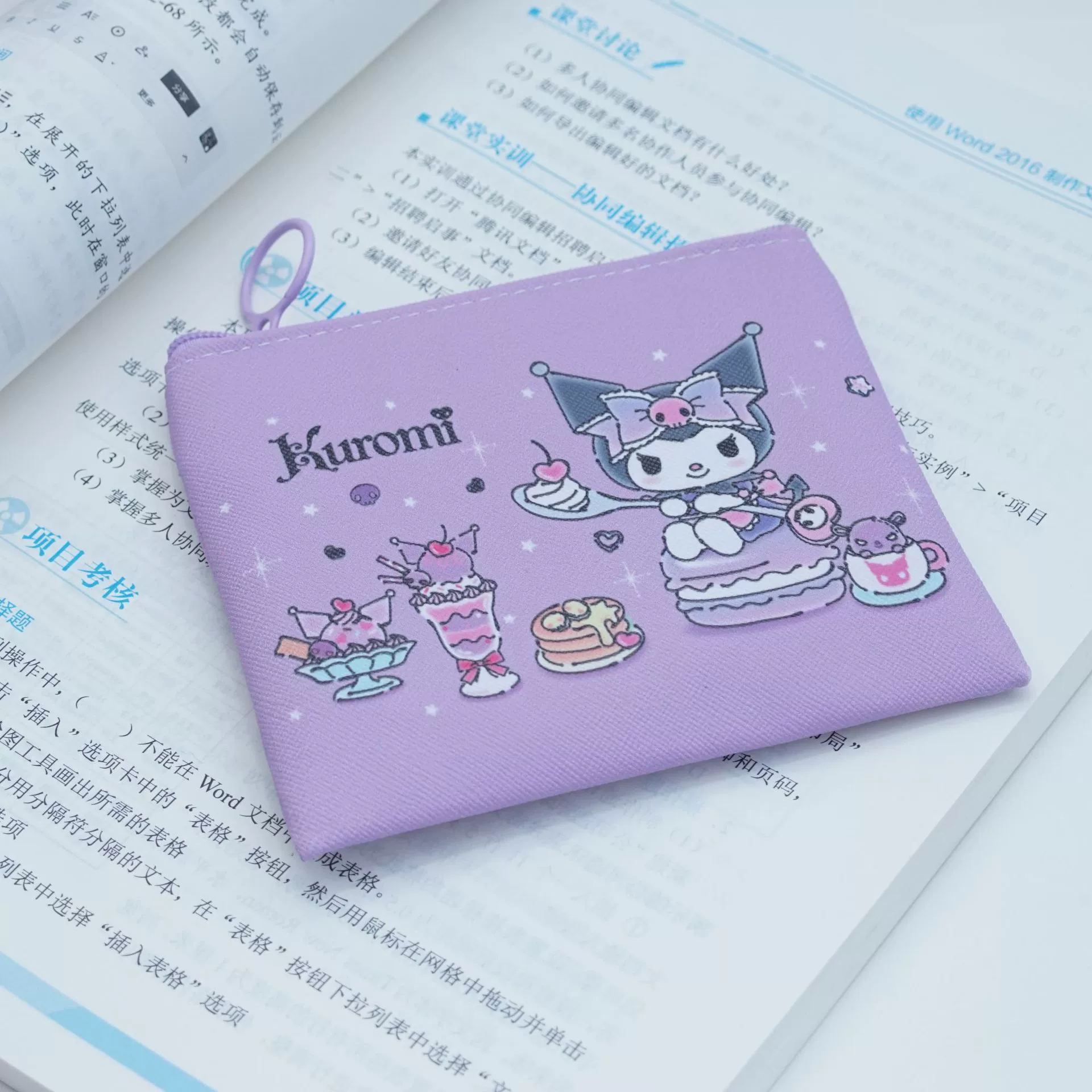Sanrio, маленький кошелёк из полиуретана, система хранения, ручная маленькая сумочка, держатель для карт