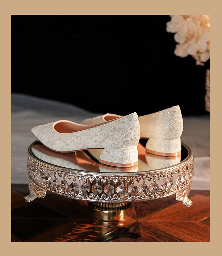 3333G Scarpe da donna con tacco basso, in raso, a punta, rosse, comode ed eleganti, per damigelle d'onore e feste_voghion.com