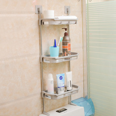 便器の棚は簡単で、多層の台所のトイレの棚は壁の雑品の台所の棚の浴室の収納棚のアイデアを吸います。