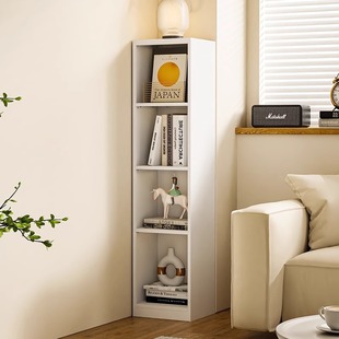 Household Steel Bookshelf Floor-Standing Storage Rack Narrow Gap Bookcase Children's Study Iron Storage Cabinet Iron Storage Cabinet