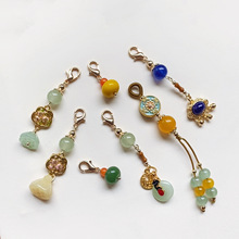 现货中式压襟扣珐琅祥云扣子旗袍汉服diy手工吊坠国风服饰配饰