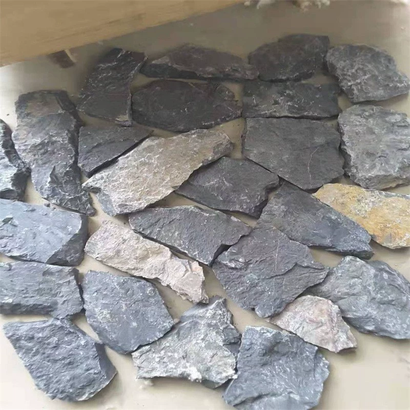 Натуральный культурный камень ржавый кварц, дробленый камень для кровати и завтрака, красивый сельский необработанный камень облицовки, плитки для двора, мощение