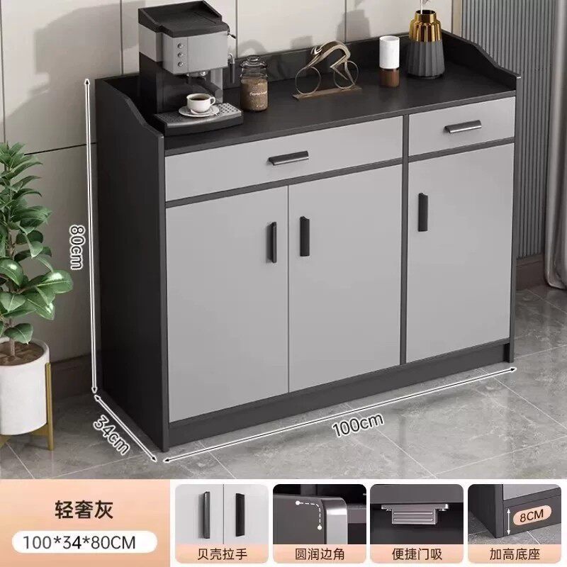 Gabinete de té, armario de almacenamiento, armario de comedor moderno y simple, sala de estar contra la pared, armario de almacenamiento, armario de comedor
