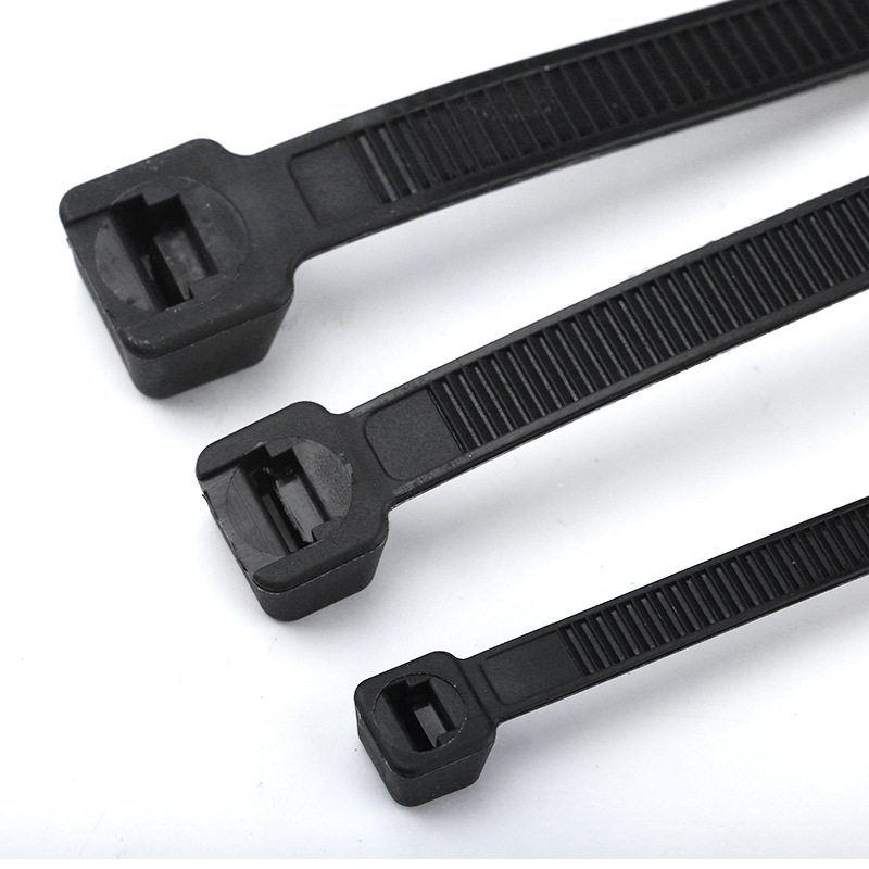 Nylon cable tie negro al por mayor 3*100*4*150*5*200*8*250*300 * vinculante de plástico de la atadura de cables