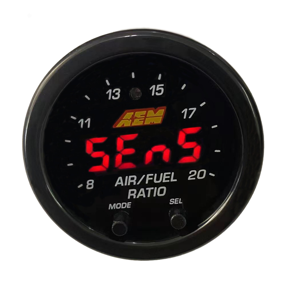 Hot-Selling 52mm Car Modification Instrument Second Generation Aem Air-Fuel Ratio Meter with Oxygen Sensor Set Lsu4.9