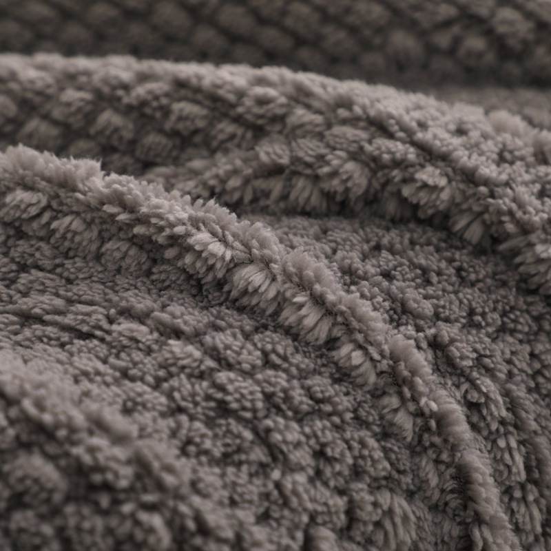 2023 Nueva Rosa Cachemira lana de cordero de color sólido multi-funcional manta doble capa engrosada Comercio exterior al por mayor