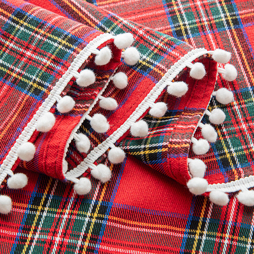 Cross-border New Christmas American Retro Blackout Curtains Red and Green Plaid Holiday Living Room Bedroom New Year Curtains Finished Products
