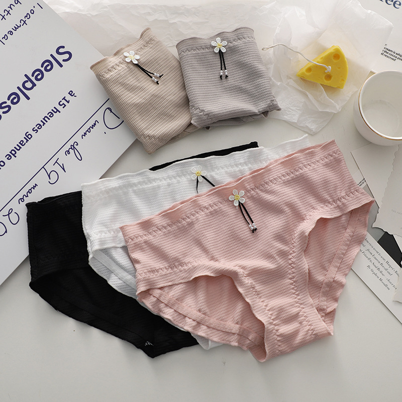 Japanese breathable silk cute sports elastic pants for students