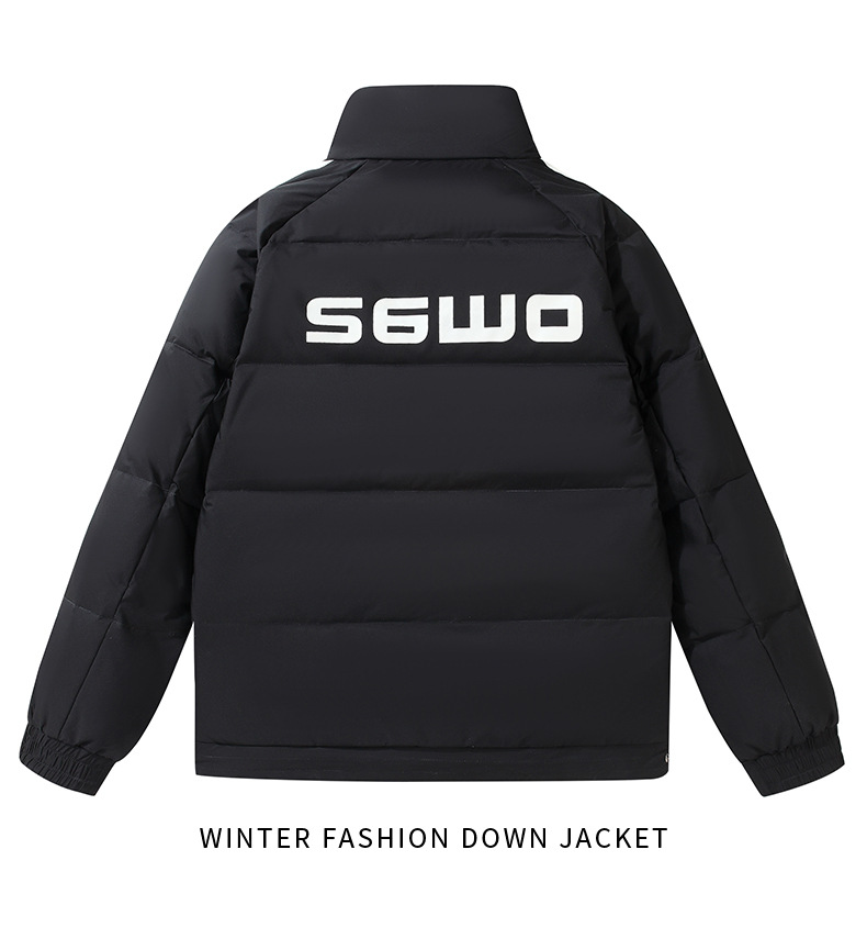 Men's Thick Warm Padded Jacket Stand Collar Casual Winter Coat_voghion.com