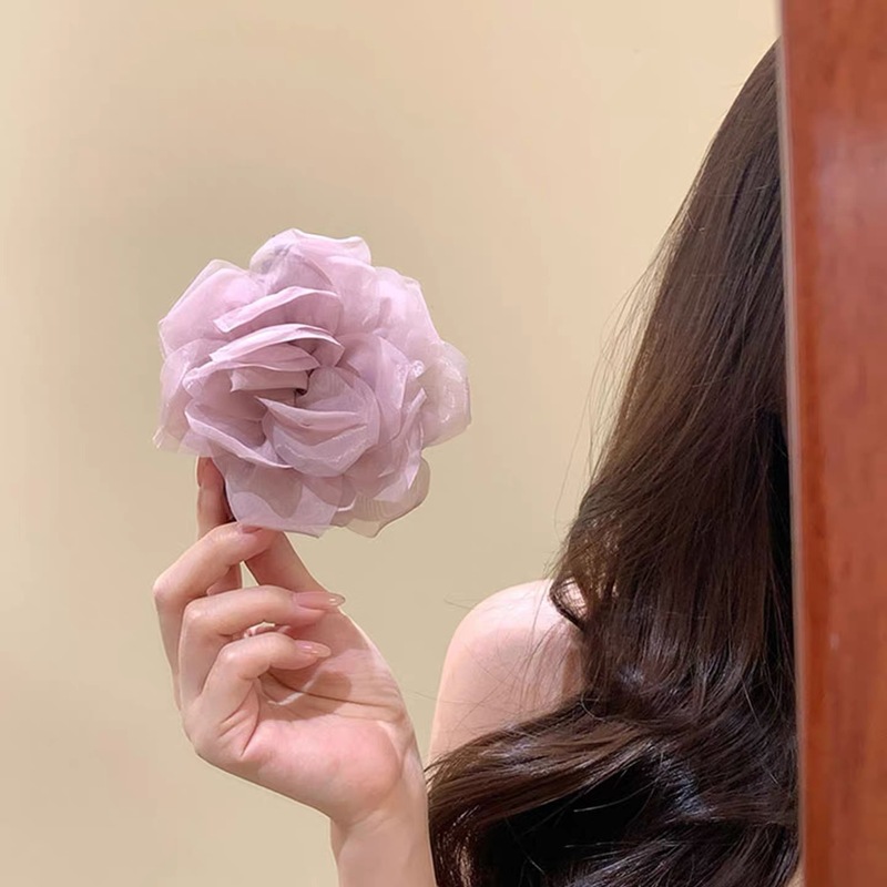 杏は会えてよかった～優しい椿のヘアピン、妖精のような後頭部の半分に結んだバナナクリップ、新しいオリジナルヘアアクセサリー|undefined