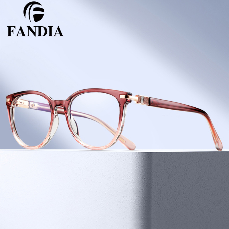 82162 Comercio exterior europeo y americano antiazul gradiente montura de gafas para mujer gafas de moda gafas de miopía se pueden utilizar con gafas