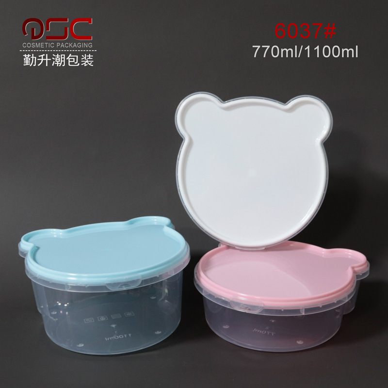 1100ml模内贴770ML水果捞酸奶慕斯蛋糕外卖山楂条小熊糕点包装盒