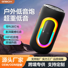 跨境A380PRO蓝牙高颜值音箱低音炮户外骑行手提RGB彩灯布网音箱