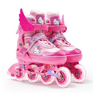 1 Mosca Marvel Children's Bright Full Flash Skates PU Aurora Wheel Full Flash Skates Roller Skates Student