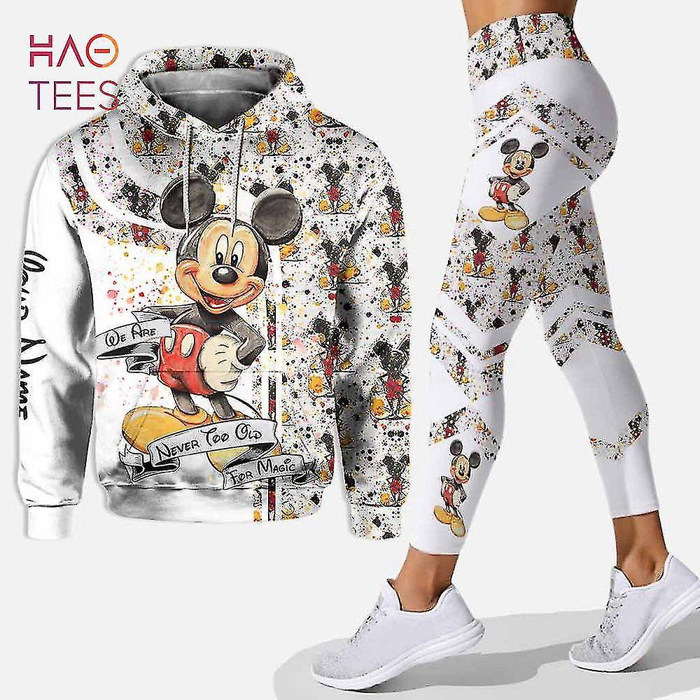 AliExpress Amazon estilo europeo y americano ropa de mujer 3D impreso Mickey Mouse dibujos animados señoras ocio deportes traje