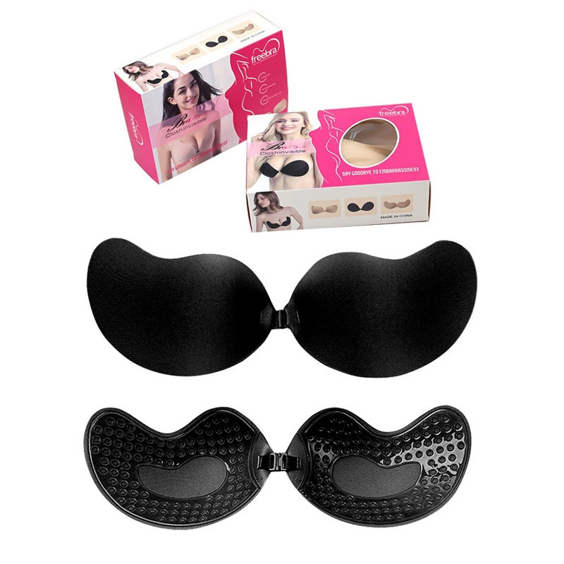 Invisible Nipple Covers Adhesive Bra, Thin Push-Up Pads, Lifting Effect, Reusable