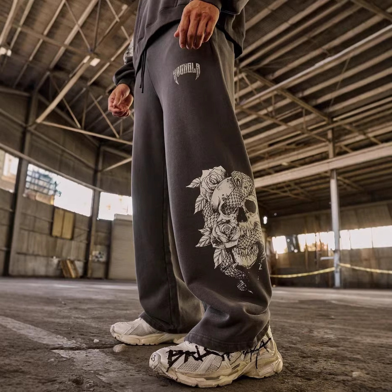 Youngla Sweatpants Joggers Gym Sports Fitness Casual Straight Loose Long Pants Summer Men's Pants