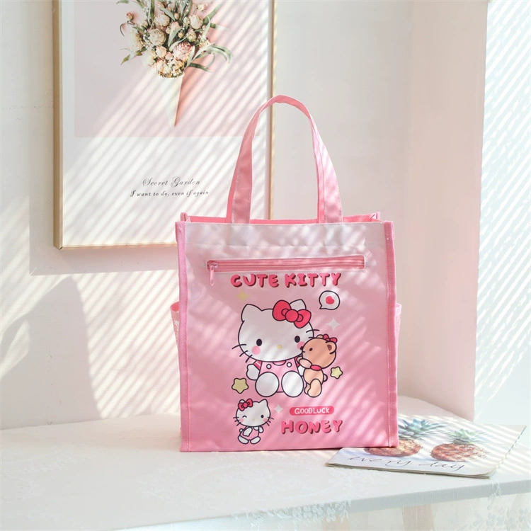 Japanese cute stationery, study bag, storage bag, linen bag