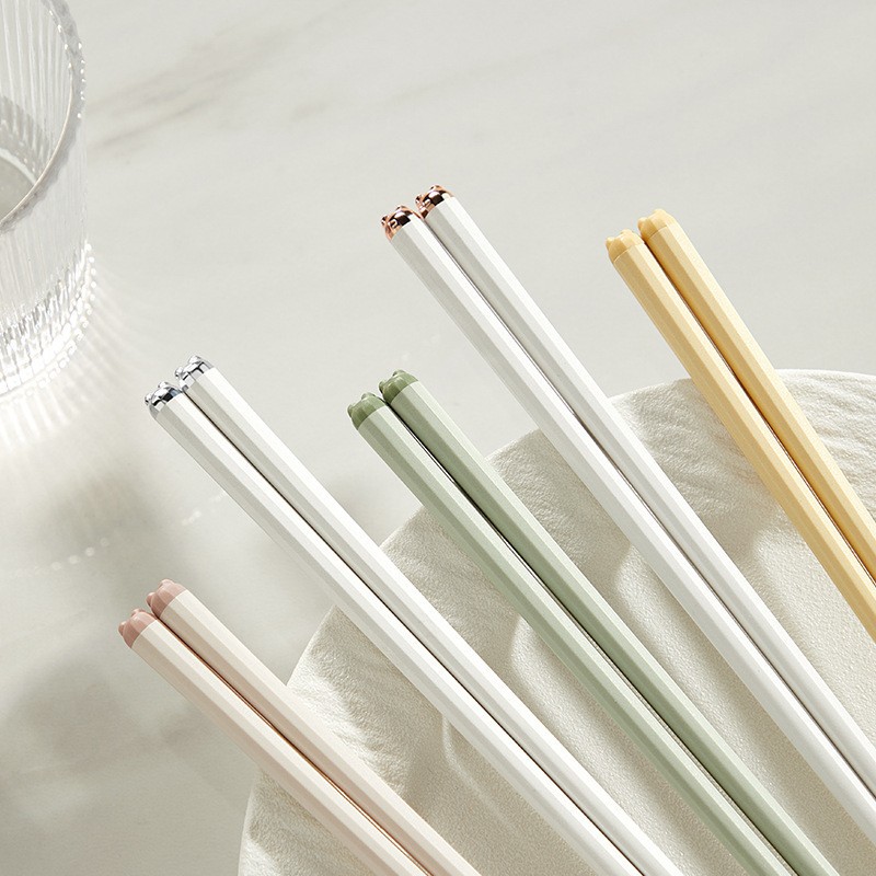 household kitchen utensils creative cartoon shape alloy chopsticks kitchen tableware one person chopsticks affordable luxury style chopsticks wholesale