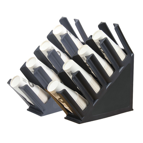 Milk tea coffee shop bar cup holder cup taker commercial disposable paper cup holder cup divider straw tissue box storage