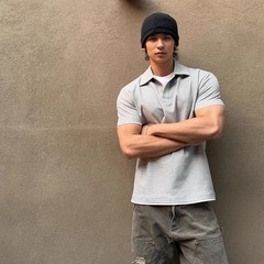 ネイビーブルー半袖ポロシャツメンズ夏着用ヘビーウェイトTシャツシャツ襟アメリカンレトロフェイクツーピース半袖