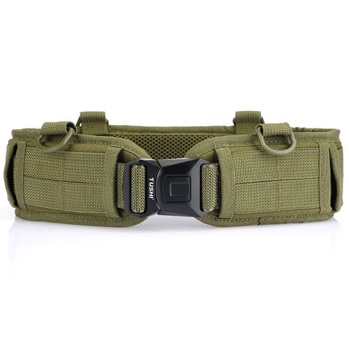 Outdoor tactical belt for men and women, multifunctional quick-drying buckle girdle training nylon canvas CS suit girdle belt