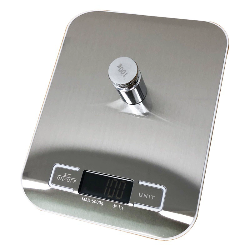 Электронные кухонные весы P20 для трансграничной торговли, весы для выпечки из нержавеющей стали, весы для взвешивания продуктов до 5 кг, портативные граммовые весы, бытовые кухонные весы