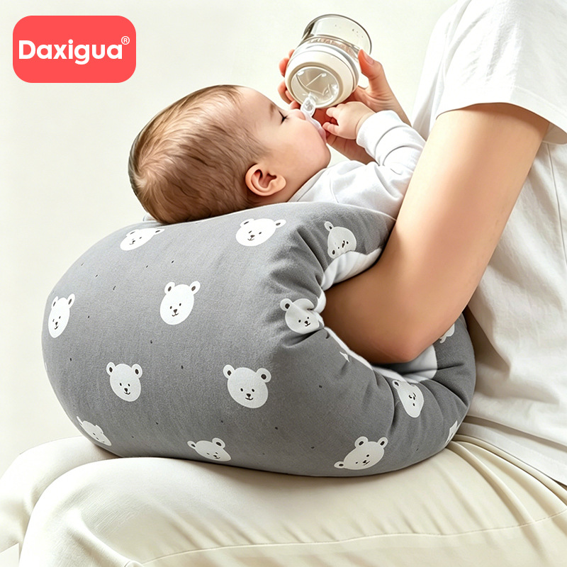 Baby nursing pillow made of pure cotton, plush and thickened, soft and comfortable, baby arm soothing pillow, baby pillow, breastfeeding aid