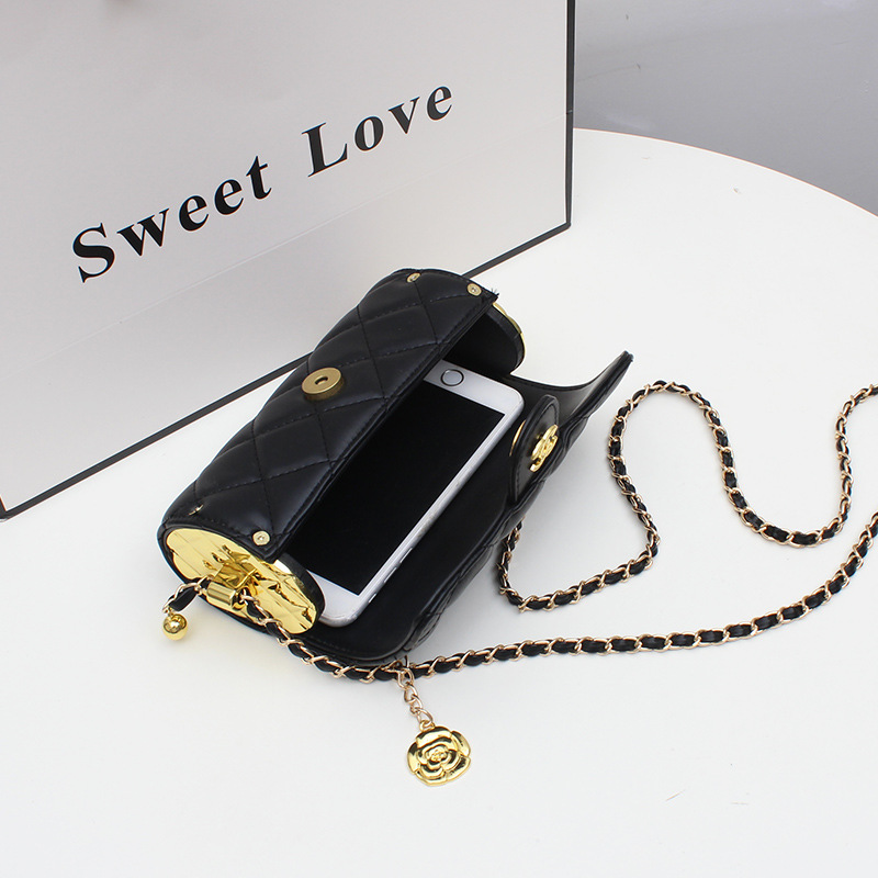 Vendita diretta in fabbrica piccola borsa cilindrica stile profumato mini borsa cilindrica borsa a catena borsa a tracolla borsa per cellulare_voghion.com