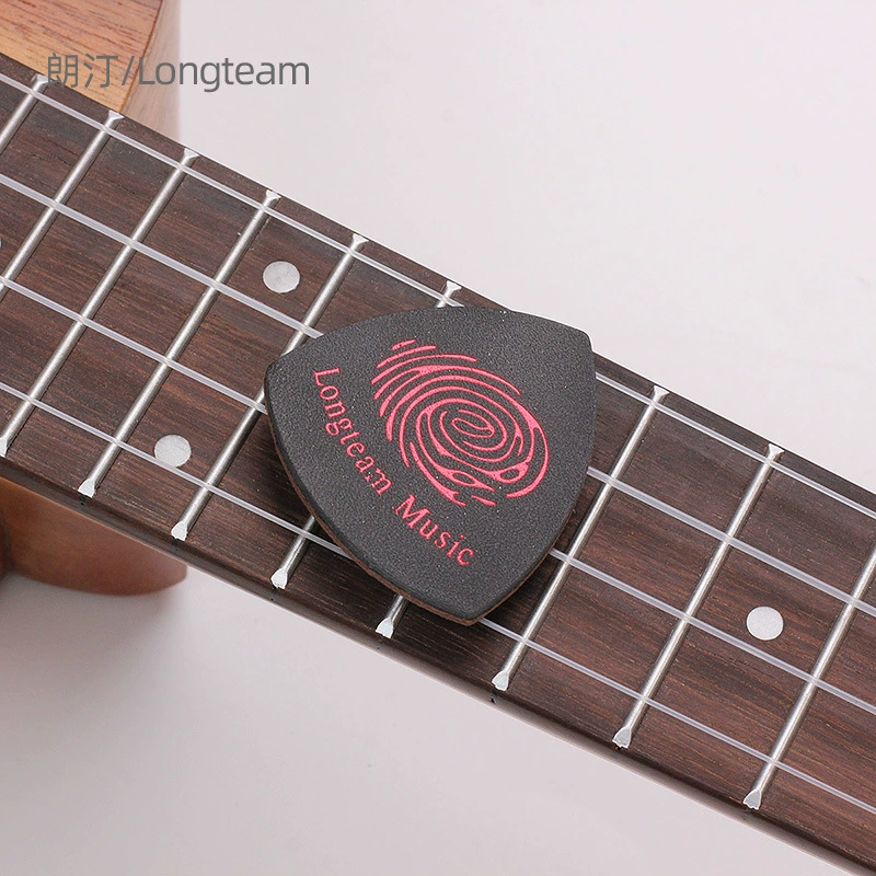 Ukulele picks Longteam leather soft finger picks, 3-pack, ergonomic grip, assorted colors