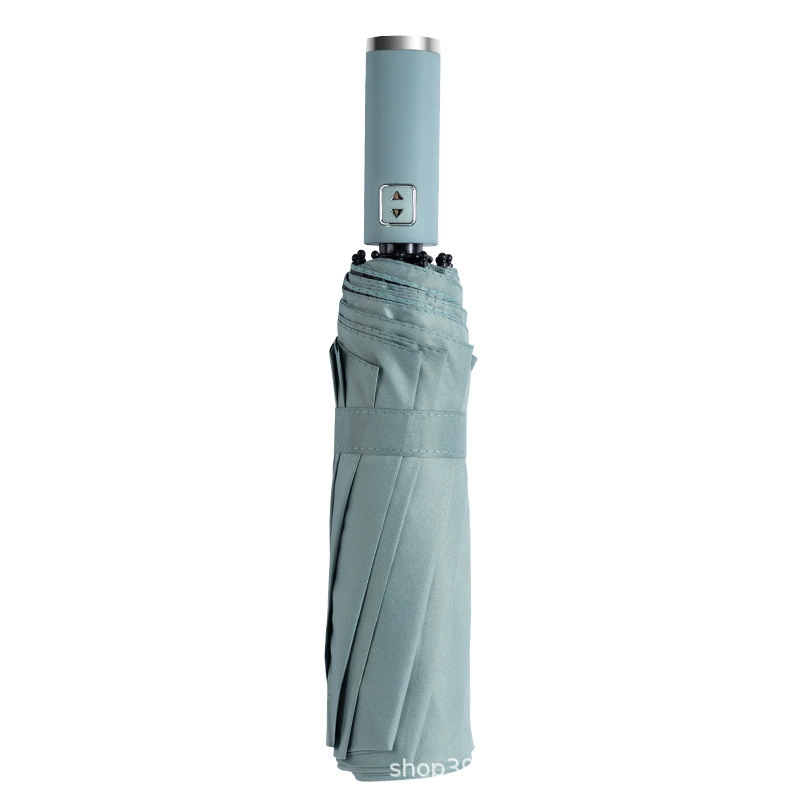 Automatic Waterproof Umbrella, 10-Rib Fully Automatic Compact Folding, Multiple Colors