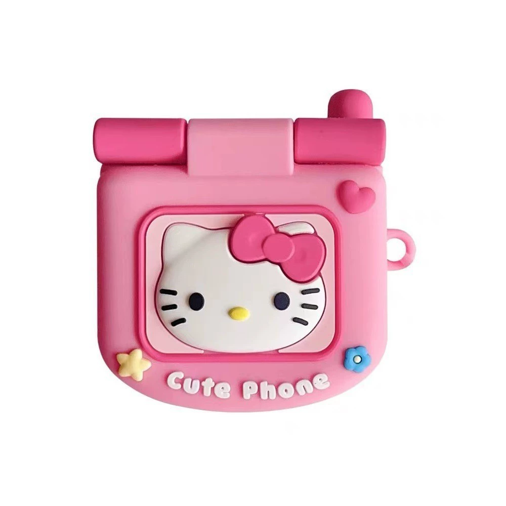 Apple, cartoon headphones, compatible protective case, print, pro3, bluetooth, 3/4