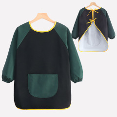 クロスボーダー子供用防水スモック幼稚園食事エプロン男の子と女の子のための逆着用絵画服長袖カスタマイズ