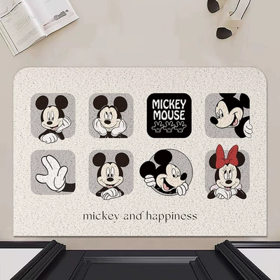 Avtomobil döşəmə paspasları — Door Mat, Stain-Resistant and Easy to - mickey-window-white-background-4060cm-silk-circle-wear-resistant-and-dirt-resistant
