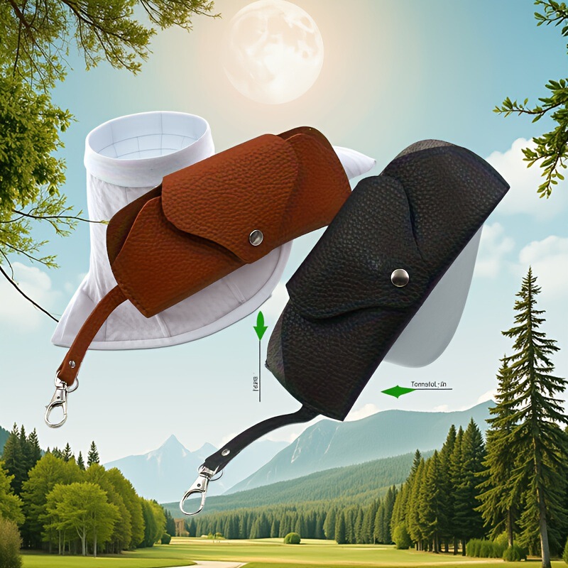 Custom Minimalist Glasses Case with Pebbled Soft Leather, Portable and Stylish Sunglasses Pouch, Fresh and Simple Glasses Case with Snap Closure