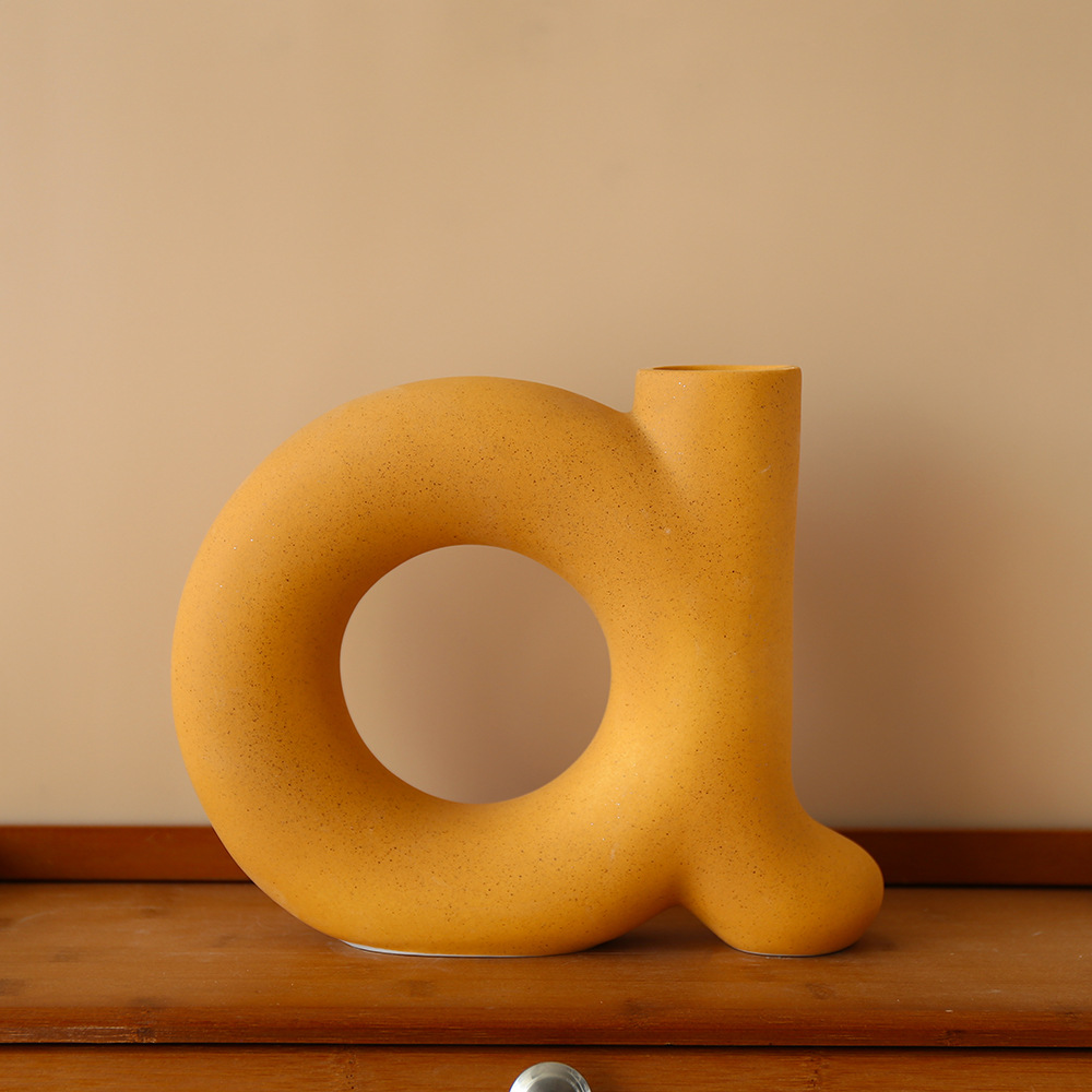 주황색(문자 알파 꽃병)