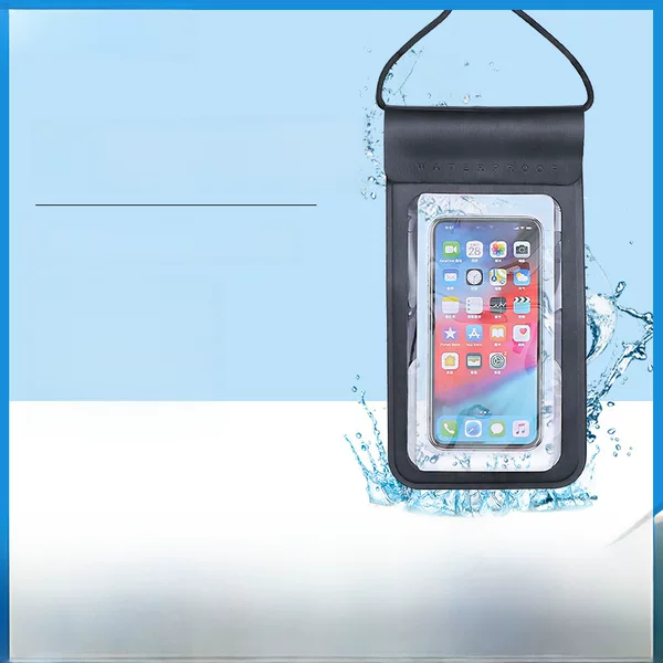 Spot touch screen pvc mobile phone waterproof bag universal diving TPU transparent outdoor swimming drifting waterproof mobile phone case