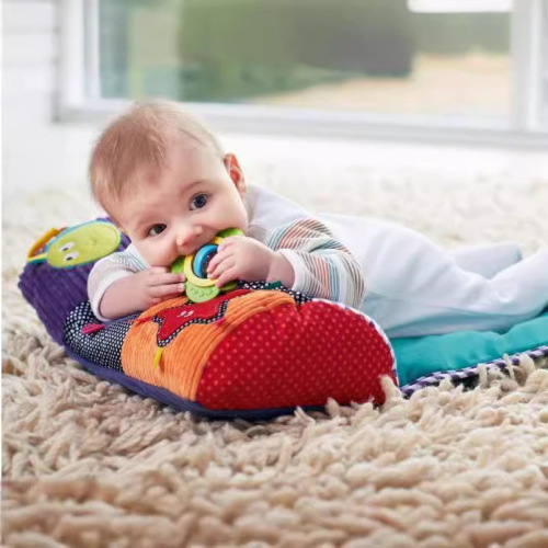 Baby crawling blanket, tummy pillow, pillow, game blanket, children's pillow with rattle, rattle paper, teether drop shipping